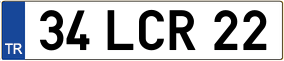 Trailer License Plate
